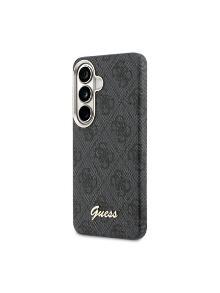 Guess Guess PU 4G Script Metal Logo Magnetic Stražnji Poklopac za Samsung Galaxy S26 Black