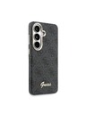 Guess Guess PU 4G Script Metal Logo Magnetic Stražnji Poklopac za Samsung Galaxy S26 Black