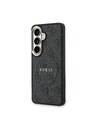 Guess Guess PU Leather 4G Gold Frame Magnetic Stražnji Poklopac za Samsung Galaxy S26 Black