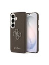 Guess Guess PU Grained 4G Resin Metal Logo Stražnji Poklopac za Samsung Galaxy S26 Brown