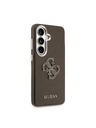 Guess Guess PU Grained 4G Resin Metal Logo Stražnji Poklopac za Samsung Galaxy S26 Brown