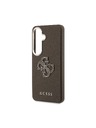 Guess Guess PU Grained 4G Resin Metal Logo Stražnji Poklopac za Samsung Galaxy S26 Brown