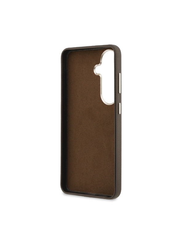 Guess Guess PU Grained 4G Resin Metal Logo Stražnji Poklopac za Samsung Galaxy S26 Brown