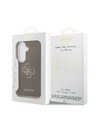 Guess Guess PU Grained 4G Resin Metal Logo Stražnji Poklopac za Samsung Galaxy S26 Brown