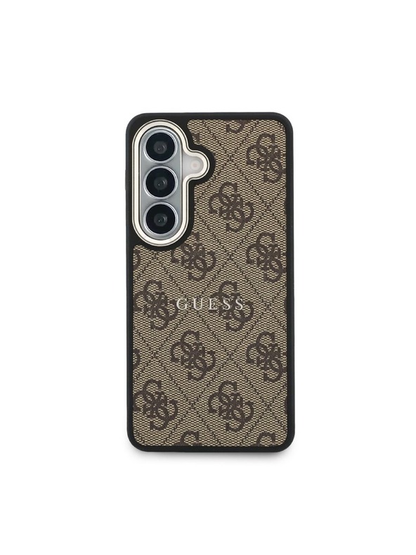 Guess Guess PU Leather 4G Gold Frame Magnetic Stražnji Poklopac za Samsung Galaxy S26 Brown
