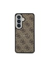 Guess Guess PU Leather 4G Gold Frame Magnetic Stražnji Poklopac za Samsung Galaxy S26 Brown