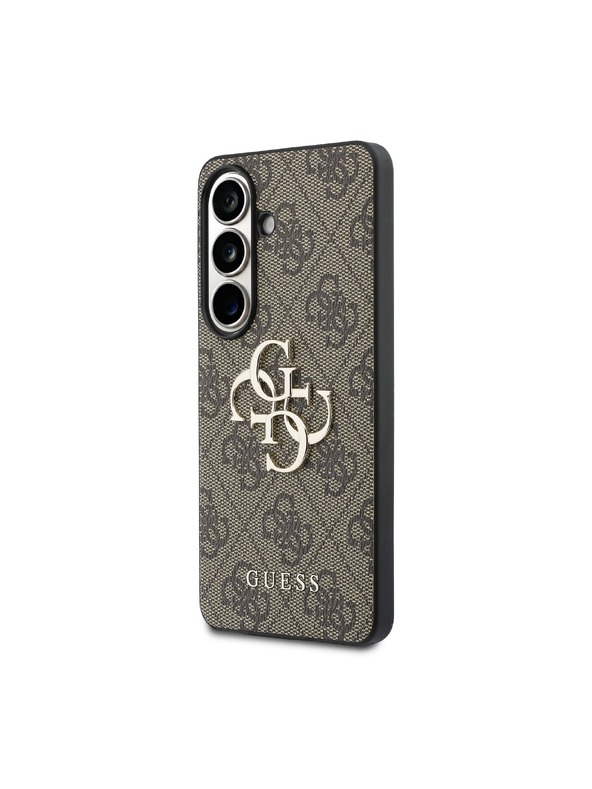 Guess Guess PU 4G Metal Logo Stražnji Poklopac za Samsung Galaxy S26 Brown