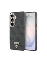 Guess Guess PU Leather 4G Strass Triangle Logo Gold Frame Magnetic Stražnji Poklopac za Samsung Galaxy S26 Black