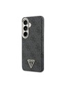 Guess Guess PU Leather 4G Strass Triangle Logo Gold Frame Magnetic Stražnji Poklopac za Samsung Galaxy S26 Black