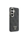 Guess Guess PU Leather 4G Strass Triangle Logo Gold Frame Magnetic Stražnji Poklopac za Samsung Galaxy S26 Black