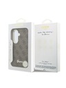 Guess Guess PU 4G Script Metal Logo Magnetic Stražnji Poklopac za Samsung Galaxy S26 Brown