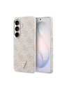 Guess Guess PU Leather 4G Strass Triangle Logo Gold Frame Magnetic Stražnji Poklopac za Samsung Galaxy S26 Pink