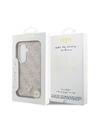 Guess Guess PU Leather 4G Strass Triangle Logo Gold Frame Magnetic Stražnji Poklopac za Samsung Galaxy S26 Pink