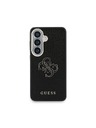 Guess Guess PU Grained 4G Resin Metal Logo Stražnji Poklopac za Samsung Galaxy S26 Black