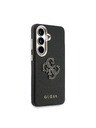 Guess Guess PU Grained 4G Resin Metal Logo Stražnji Poklopac za Samsung Galaxy S26 Black