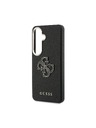 Guess Guess PU Grained 4G Resin Metal Logo Stražnji Poklopac za Samsung Galaxy S26 Black