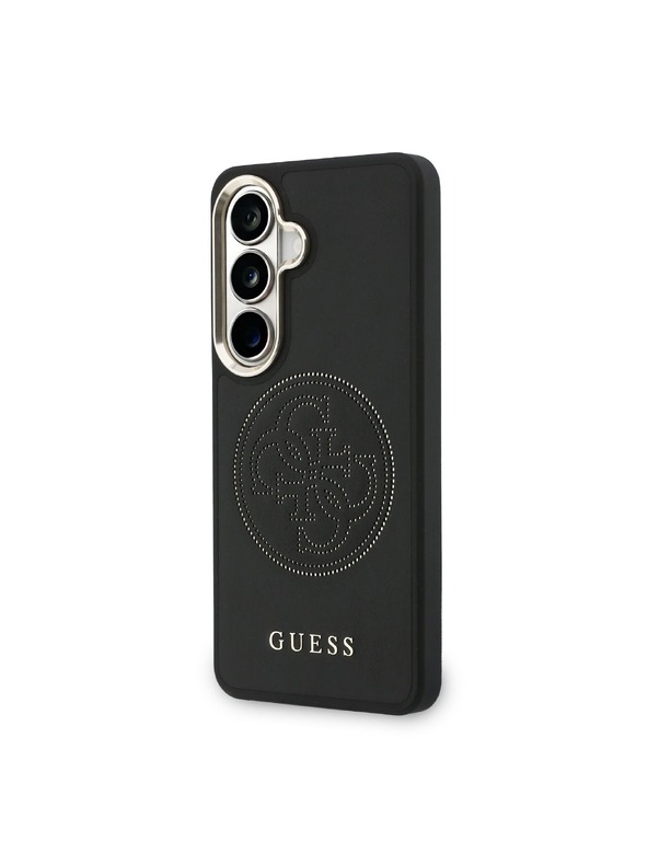 Guess Guess PU Perforated 4G Logo Magnetic Stražnji Poklopac za Samsung Galaxy S26 Black