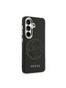 Guess Guess PU Perforated 4G Logo Magnetic Stražnji Poklopac za Samsung Galaxy S26 Black