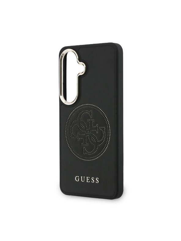 Guess Guess PU Perforated 4G Logo Magnetic Stražnji Poklopac za Samsung Galaxy S26 Black