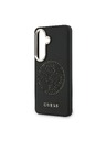 Guess Guess PU Perforated 4G Logo Magnetic Stražnji Poklopac za Samsung Galaxy S26 Black