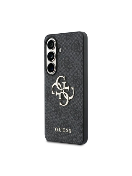 Guess Guess PU 4G Metal Logo Stražnji Poklopac za Samsung Galaxy S26 Grey