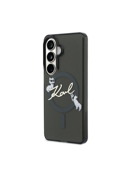 Karl Lagerfeld Karl Lagerfeld IML Choupette Karl Script Logo Magnetic Zadnja Futrola za Samsung Galaxy S26 Black
