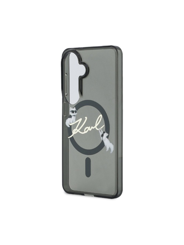 Karl Lagerfeld Karl Lagerfeld IML Choupette Karl Script Logo Magnetic Zadnja Futrola za Samsung Galaxy S26 Black