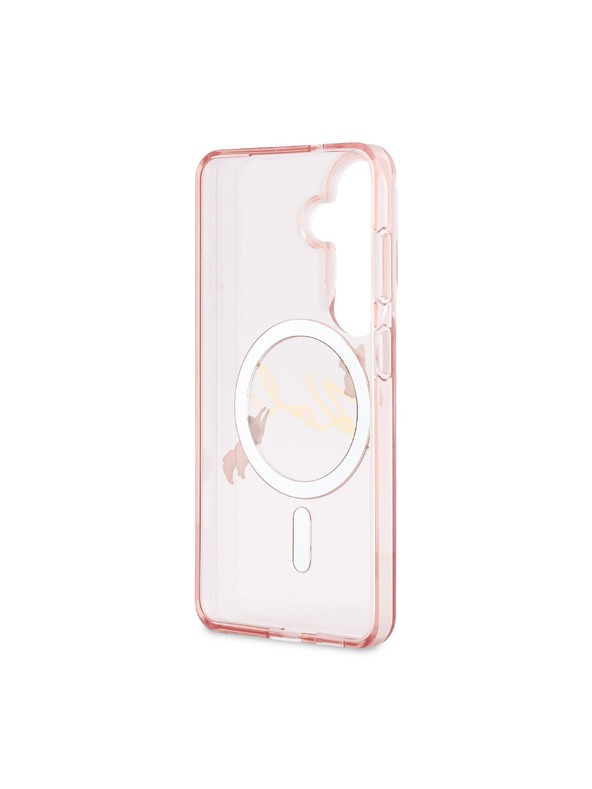 Karl Lagerfeld Karl Lagerfeld IML Choupette Karl Script Logo Magnetic Zadnja Futrola za Samsung Galaxy S26 Pink