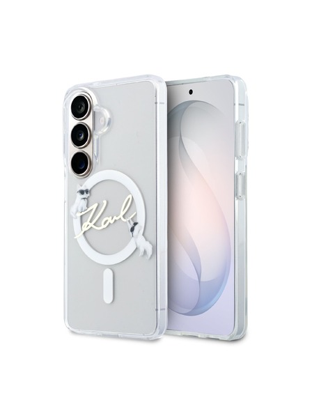 Karl Lagerfeld Karl Lagerfeld IML Choupette Karl Script Logo Magnetic Zadnja Futrola za Samsung Galaxy S26 Transparent