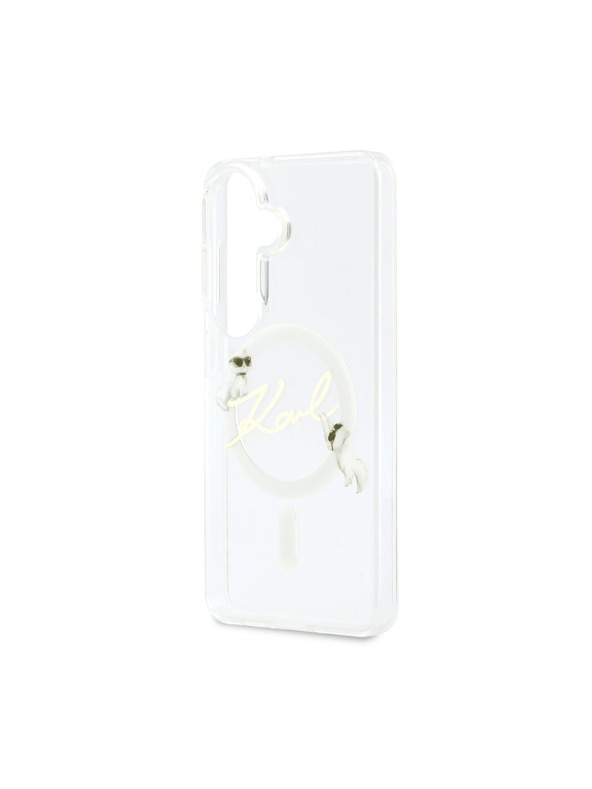 Karl Lagerfeld Karl Lagerfeld IML Choupette Karl Script Logo Magnetic Zadnja Futrola za Samsung Galaxy S26 Transparent