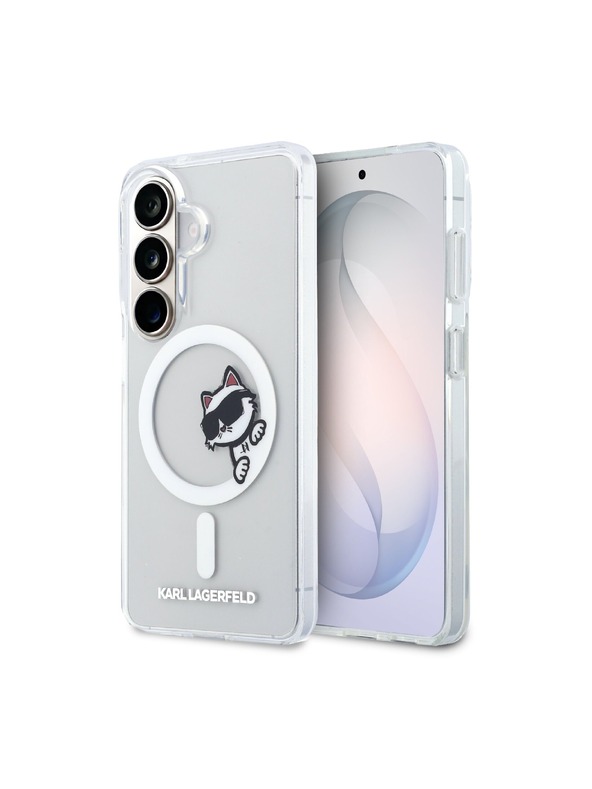 Karl Lagerfeld Karl Lagerfeld IML Choupette Peekaboo Logo Magnetic Zadnja Futrola za Samsung Galaxy S26 Transparent