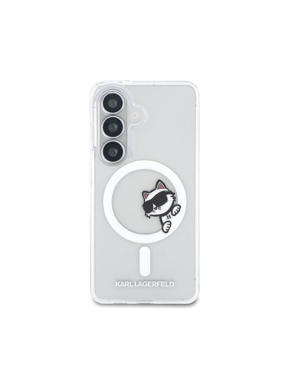 Karl Lagerfeld Karl Lagerfeld IML Choupette Peekaboo Logo Magnetic Zadnja Futrola za Samsung Galaxy S26 Transparent