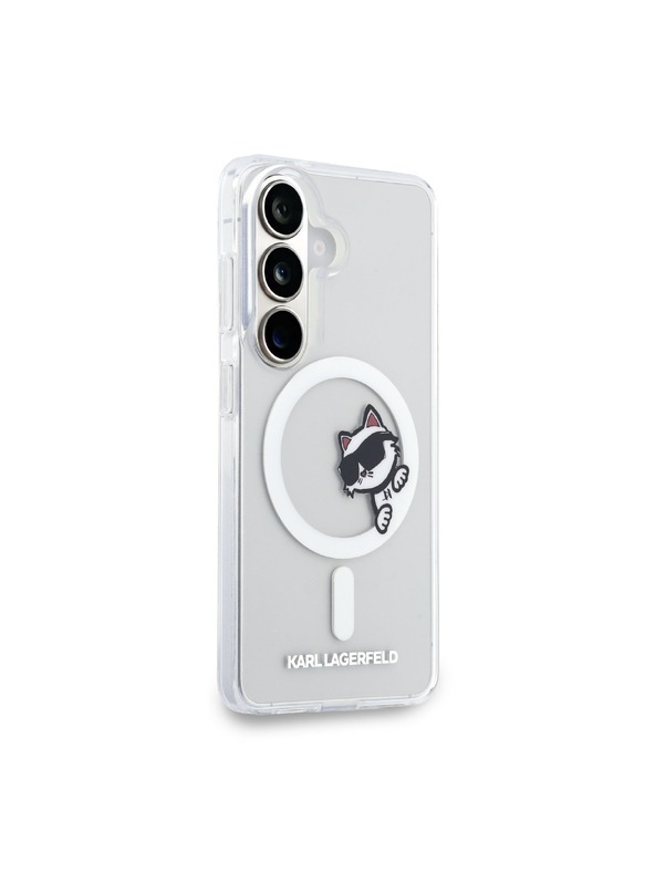 Karl Lagerfeld Karl Lagerfeld IML Choupette Peekaboo Logo Magnetic Zadnja Futrola za Samsung Galaxy S26 Transparent