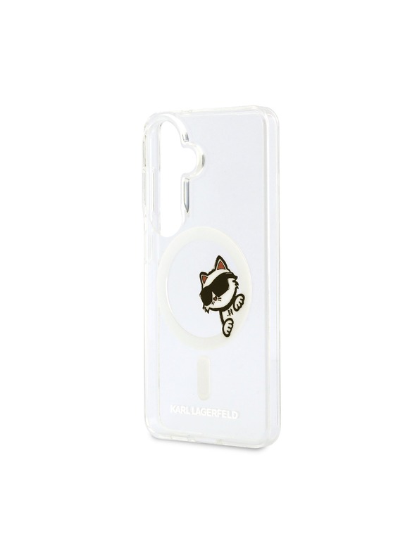 Karl Lagerfeld Karl Lagerfeld IML Choupette Peekaboo Logo Magnetic Zadnja Futrola za Samsung Galaxy S26 Transparent