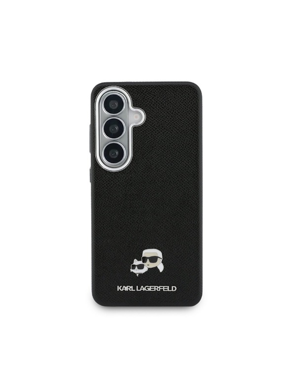 Karl Lagerfeld Karl Lagerfeld Grained PU Leather K&CH Heads Magnetic Zadnja Futrola za Samsung Galaxy S26 Black