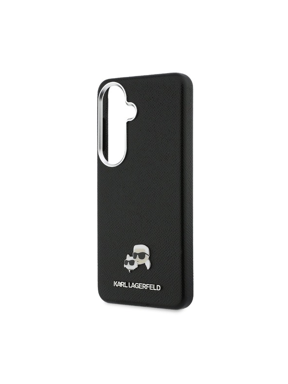Karl Lagerfeld Karl Lagerfeld Grained PU Leather K&CH Heads Magnetic Zadnja Futrola za Samsung Galaxy S26 Black