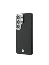 BMW BMW Signature PU Leather Metal Logo Magnetic Zadnja Futrola za Samsung Galaxy S26 Ultra Black