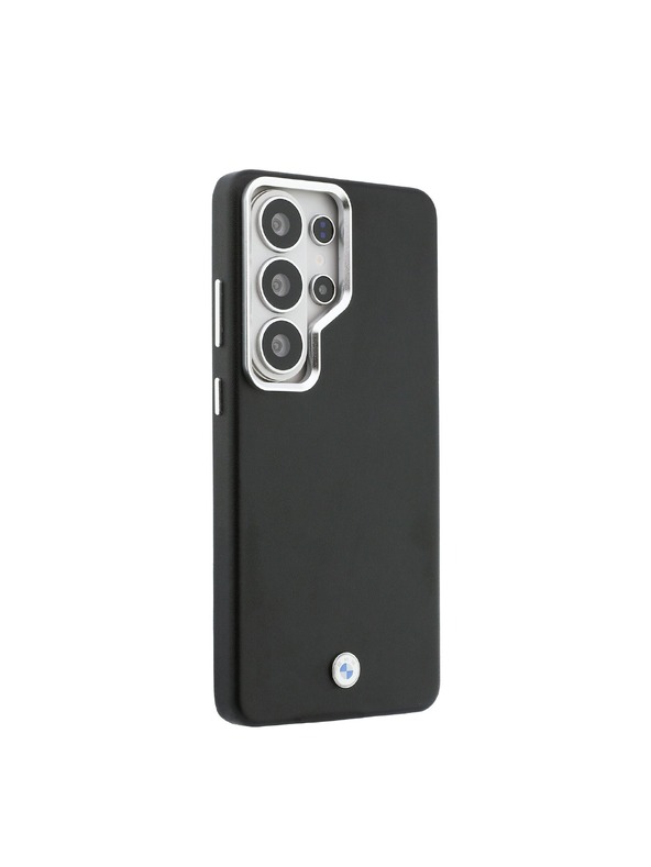 BMW BMW Signature PU Leather Metal Logo Magnetic Zadnja Futrola za Samsung Galaxy S26 Ultra Black