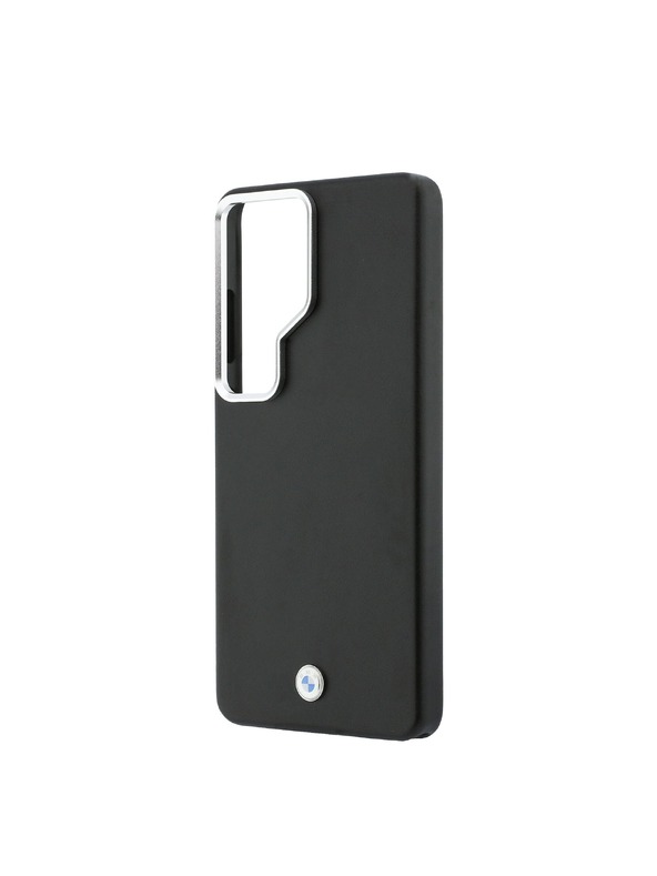 BMW BMW Signature PU Leather Metal Logo Magnetic Zadnja Futrola za Samsung Galaxy S26 Ultra Black