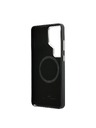 BMW BMW Signature PU Leather Metal Logo Magnetic Zadnja Futrola za Samsung Galaxy S26 Ultra Black