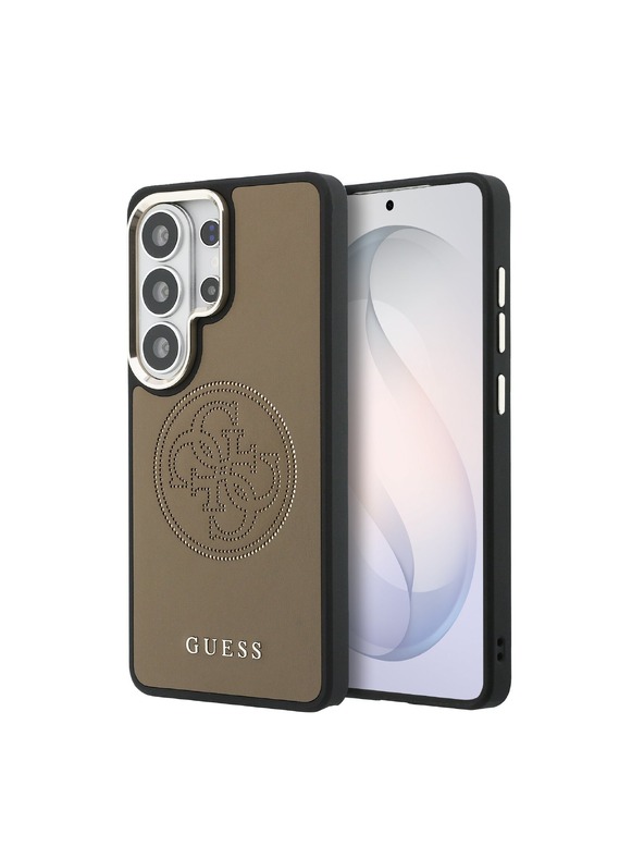 Guess Guess PU Perforated 4G Logo Magnetic Zadnja Futrola za Samsung Galaxy S26 Ultra Brown