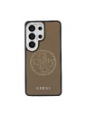 Guess Guess PU Perforated 4G Logo Magnetic Zadnja Futrola za Samsung Galaxy S26 Ultra Brown