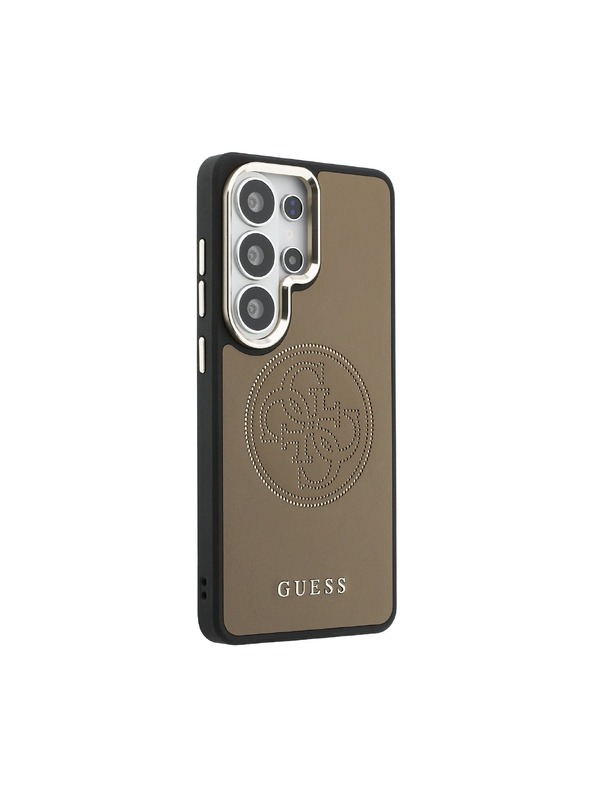 Guess Guess PU Perforated 4G Logo Magnetic Zadnja Futrola za Samsung Galaxy S26 Ultra Brown