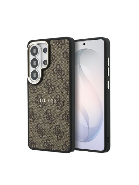 Guess Guess PU Leather 4G Gold Frame Magnetic Zadnja Futrola za Samsung Galaxy S26 Ultra Brown