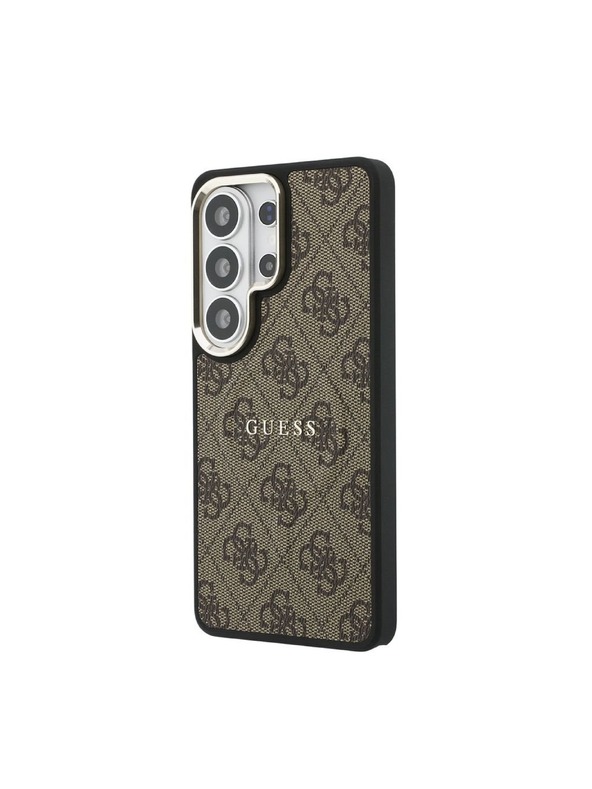 Guess Guess PU Leather 4G Gold Frame Magnetic Zadnja Futrola za Samsung Galaxy S26 Ultra Brown