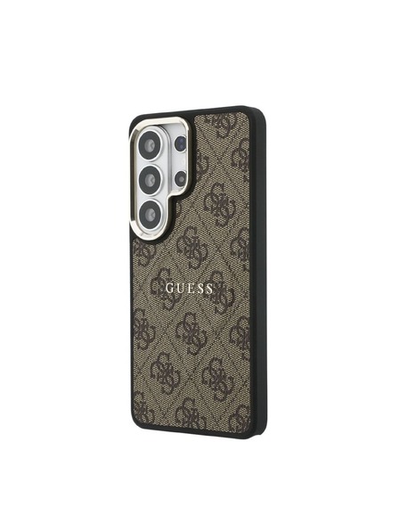 Guess Guess PU Leather 4G Gold Frame Magnetic Zadnja Futrola za Samsung Galaxy S26 Ultra Brown