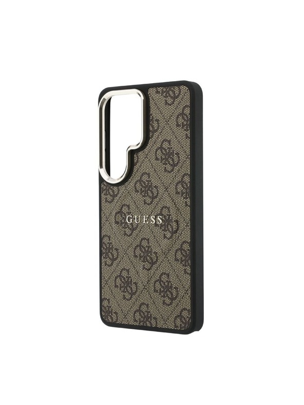 Guess Guess PU Leather 4G Gold Frame Magnetic Zadnja Futrola za Samsung Galaxy S26 Ultra Brown