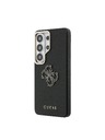 Guess Guess PU Grained 4G Resin Metal Logo Zadnja Futrola za Samsung Galaxy S26 Ultra Black