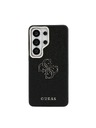 Guess Guess PU Grained 4G Resin Metal Logo Zadnja Futrola za Samsung Galaxy S26 Ultra Black