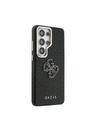 Guess Guess PU Grained 4G Resin Metal Logo Zadnja Futrola za Samsung Galaxy S26 Ultra Black